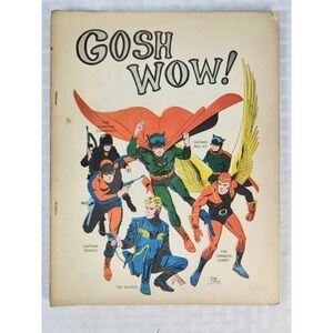 GOSH WOW! #1‎  First Edition Vintage comics fanzine (1967)  Very Good Condition